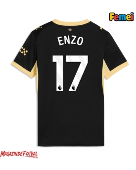 Manchester City Enzo Fernandez #17 Tricou Fotbal Replică 2026-27 Femei Deplasare Manchester City Enzo Fernandez #17 Tricou Fotbal Replică 2026-27 Femei Deplasare